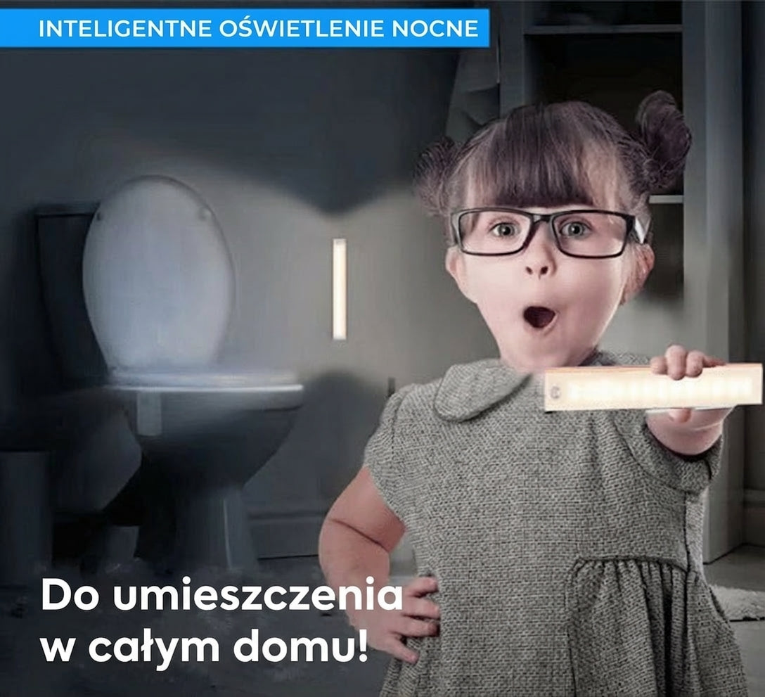 Domowa lampa LED z czujnikiem ruchu i trzema temperaturami barwowymi