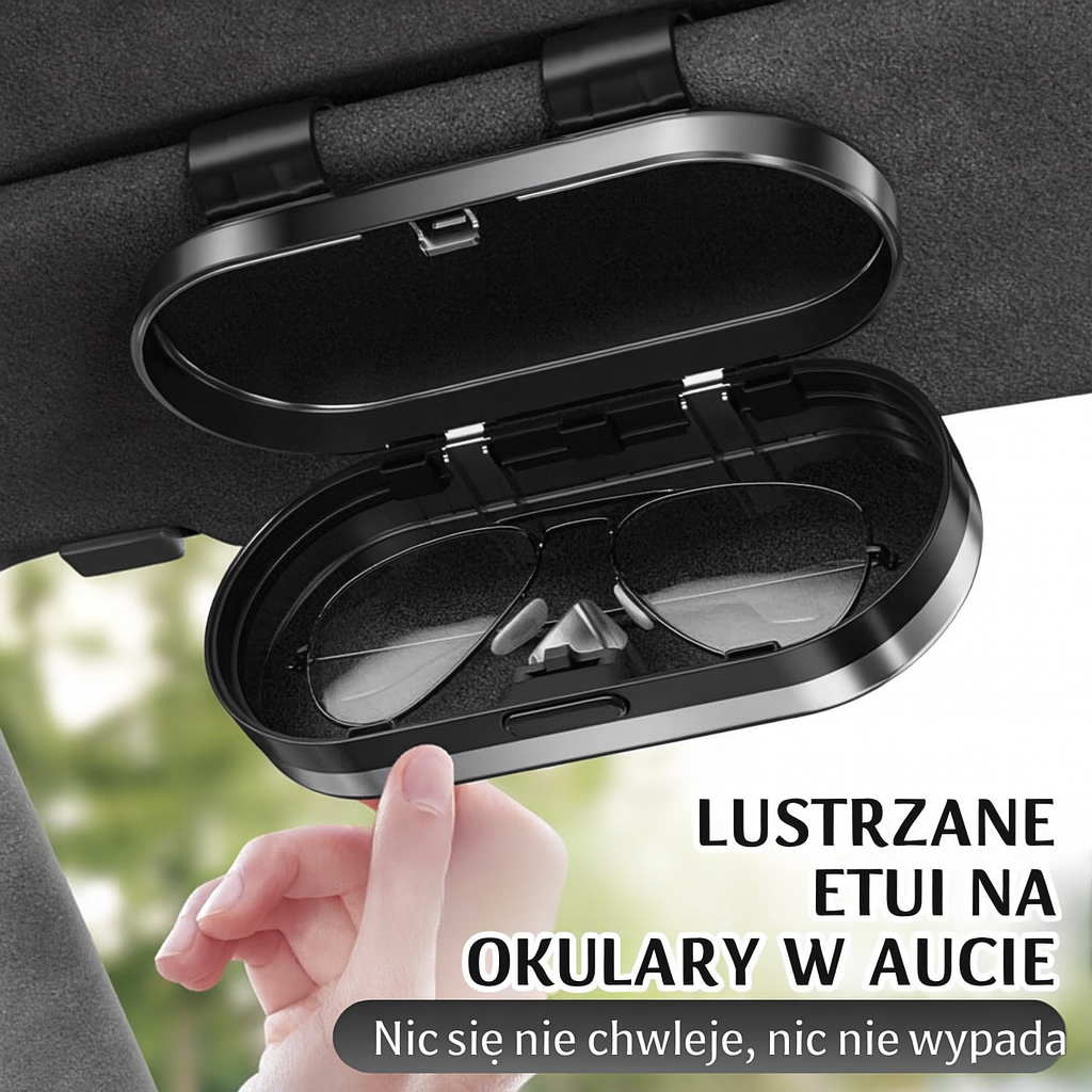 Samochodowy uchwyt na okulary