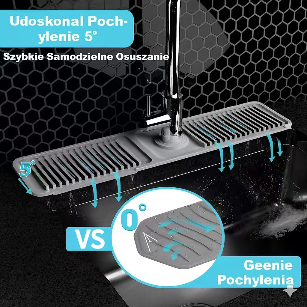 Składana mata ochronna na kran – utrzymuje blat suchy