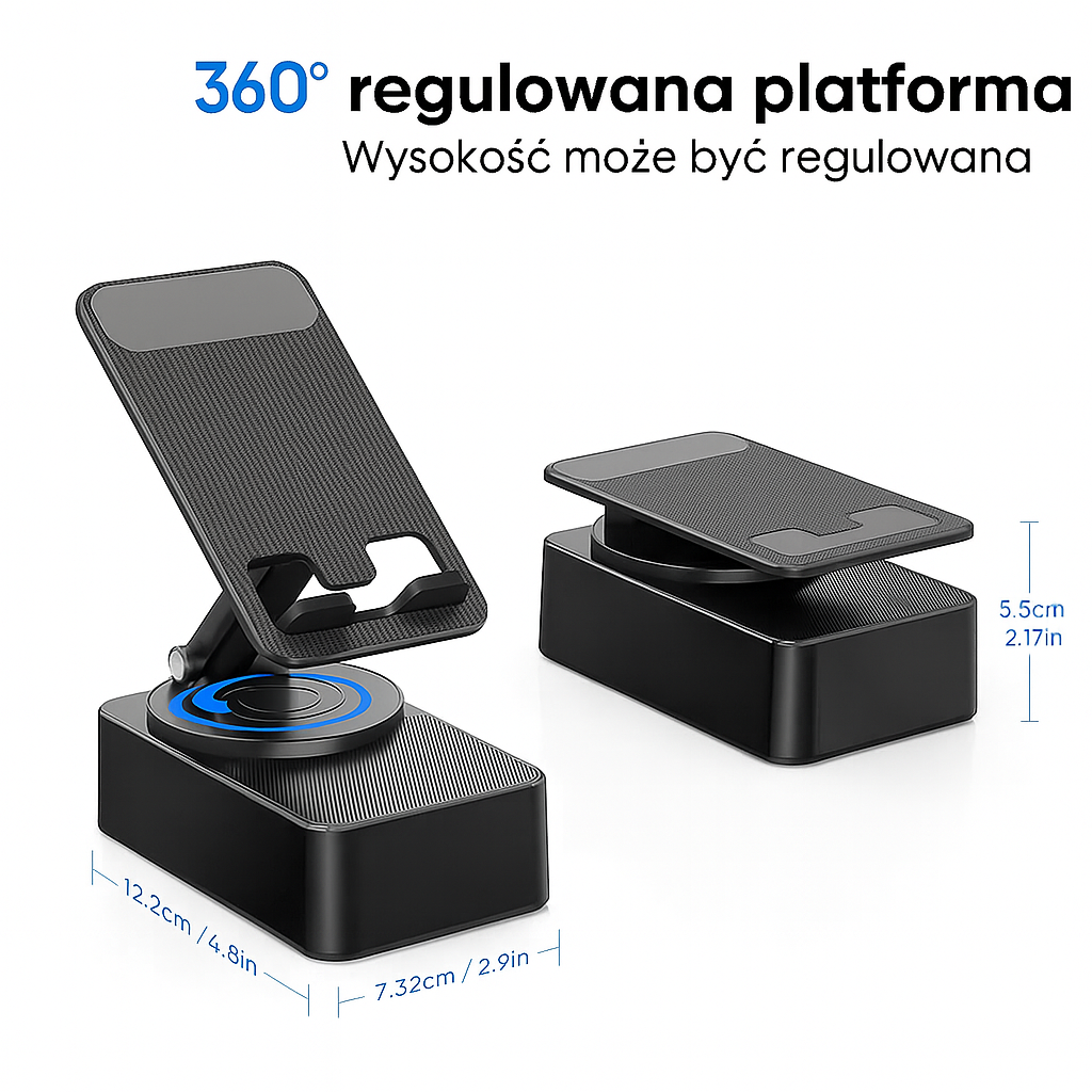 5-w-1 Głośnik Bluetooth i Uchwyt na Telefon