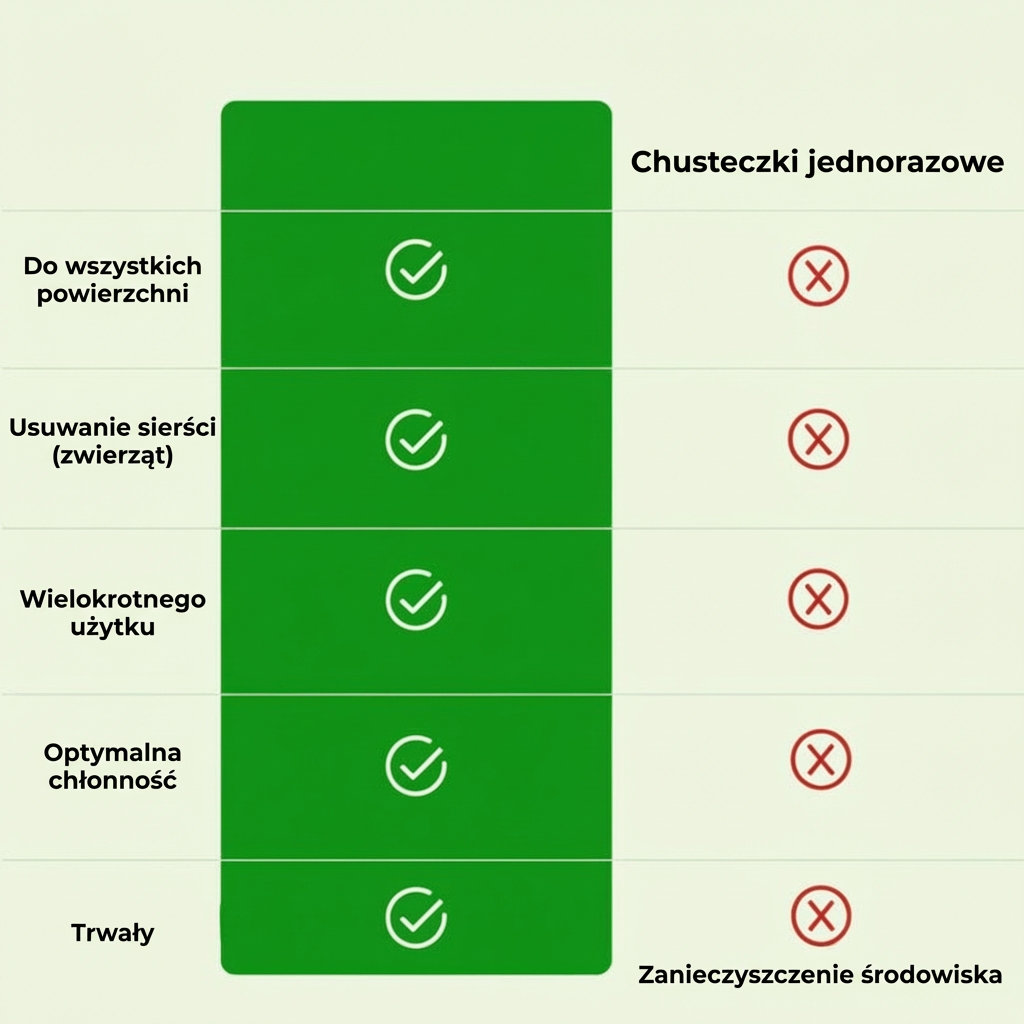 GreenSweep™ wielokrotnego użytku mop kompatybilny ze Swiffer