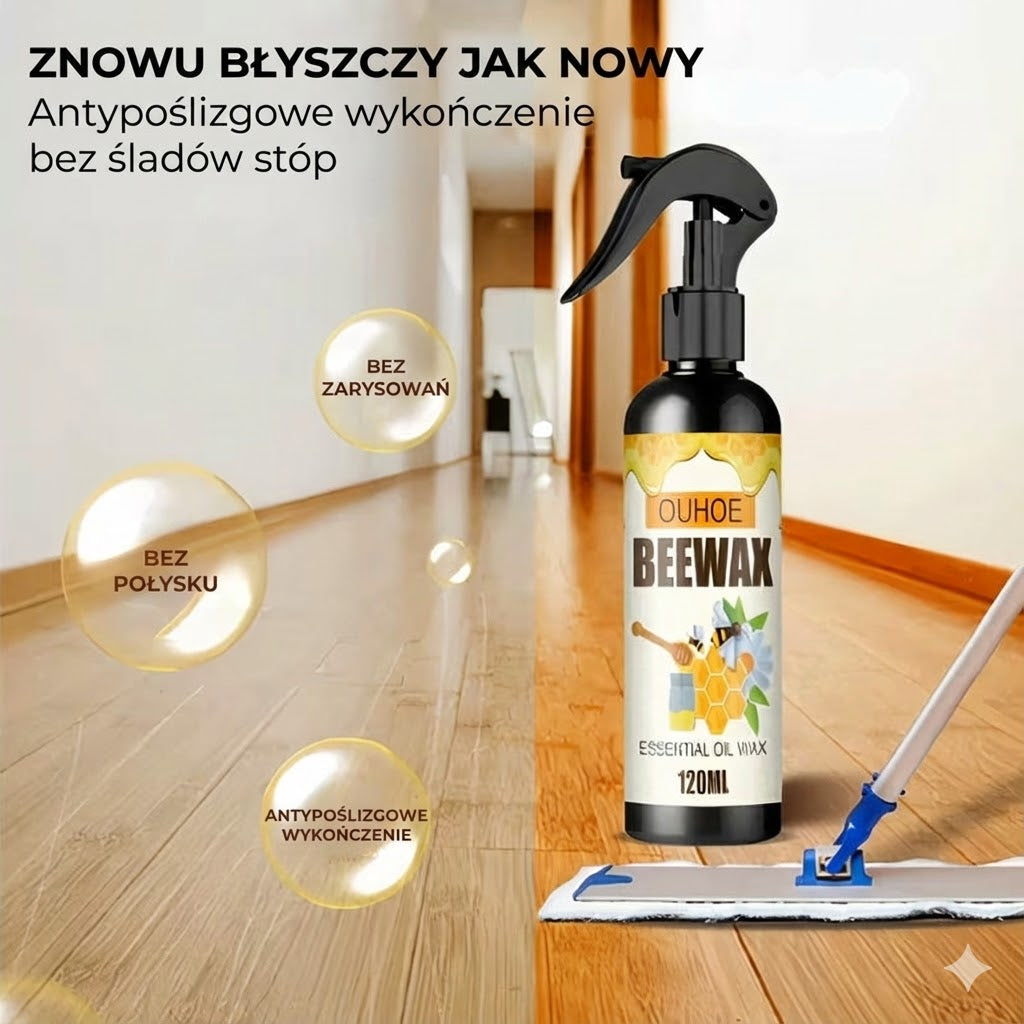Naturalny wosk pszczeli w sprayu do drewna (polerowanie i ochrona)