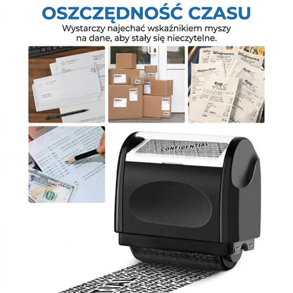 Pieczątka rolkowa do ochrony prywatności