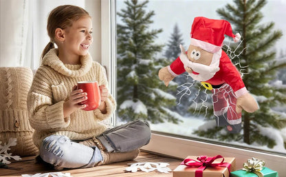 Zabawna ozdoba świąteczna "Ups!” z Mikołajem i reniferem