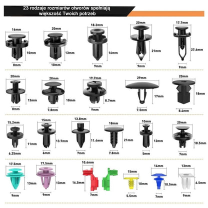 725-częściowy zestaw mocowań samochodowych