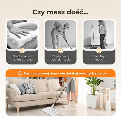Zestaw mopa zaciskowego z mechanizmem dociskowym