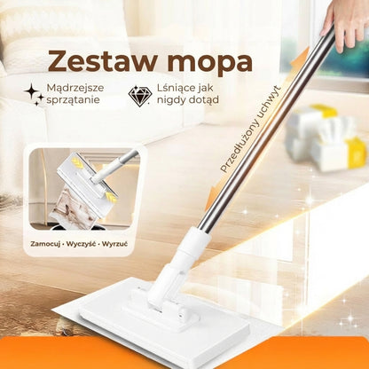 Zestaw mopa zaciskowego z mechanizmem dociskowym