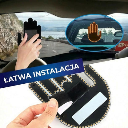 Świecąca lampka samochodowa w kształcie dłoni