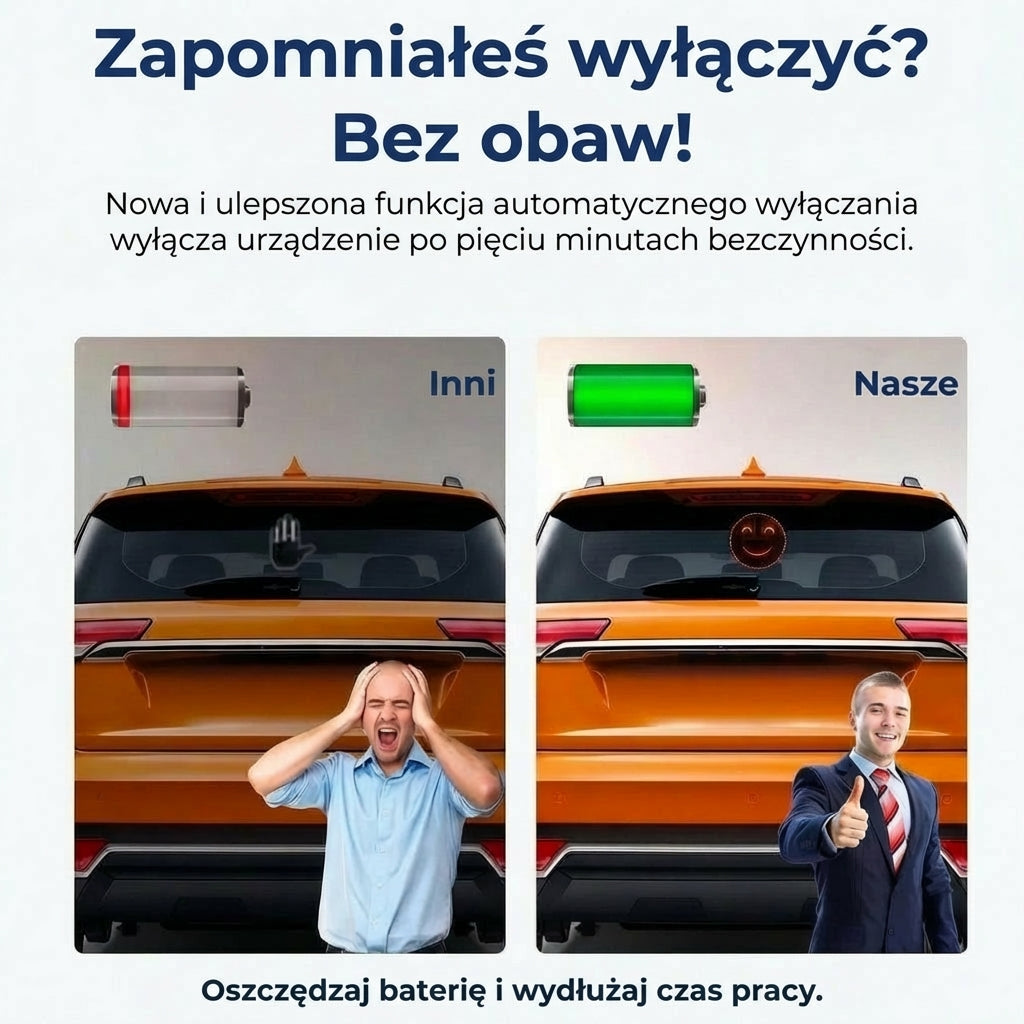 Świecąca lampka samochodowa w kształcie dłoni