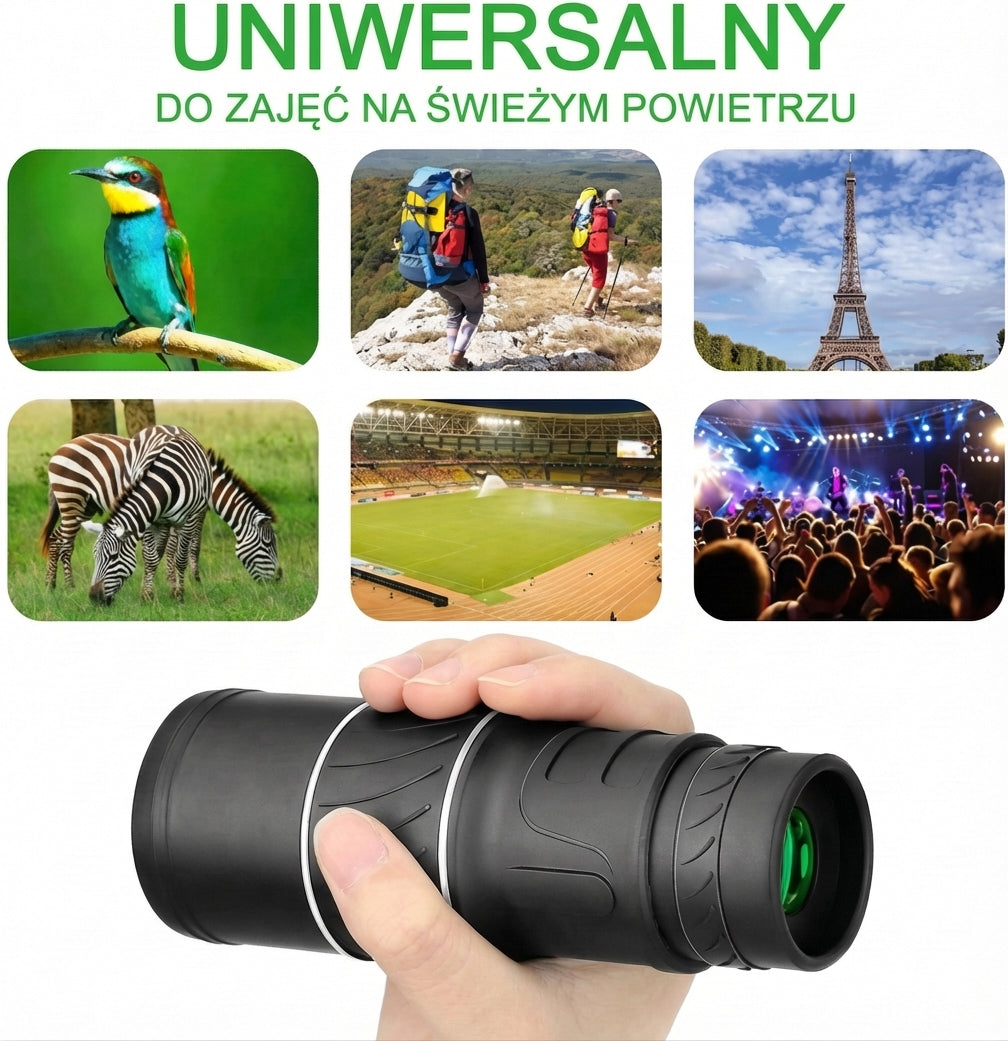 Profesjonalny monokular 16×52 – Optyczny zoom HD