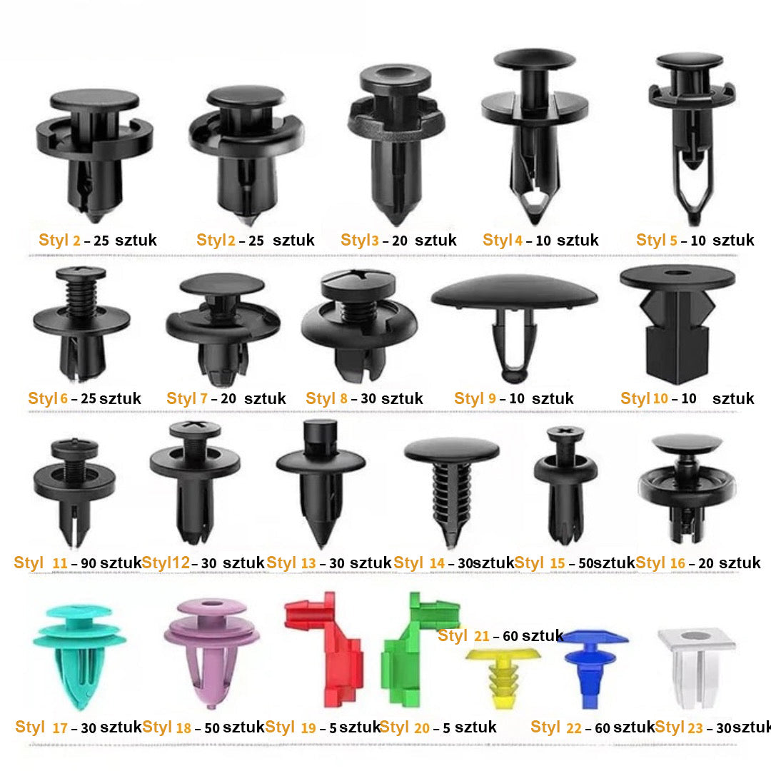 725-częściowy zestaw mocowań samochodowych