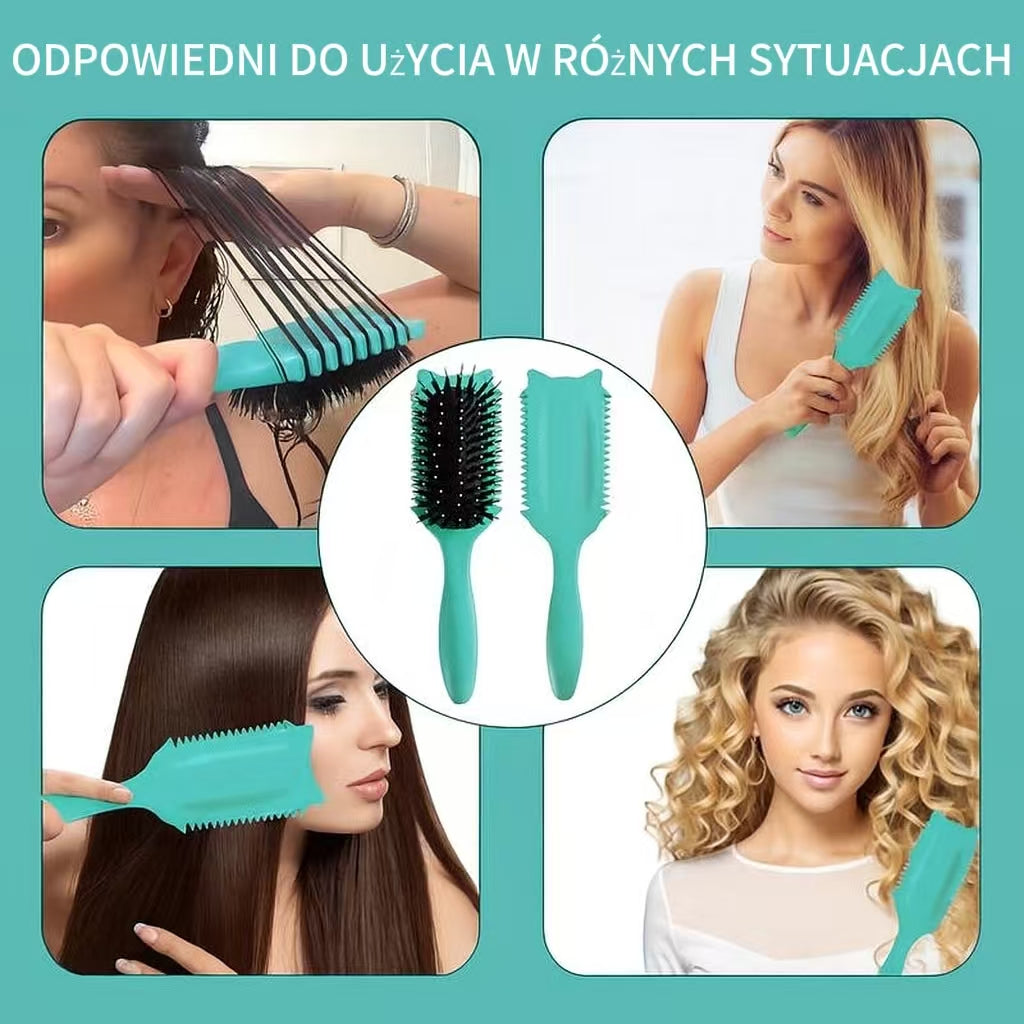 Udoskonalony grzebień do podkreślania loków – dla sprężystych i pozbawionych puszenia się włosów