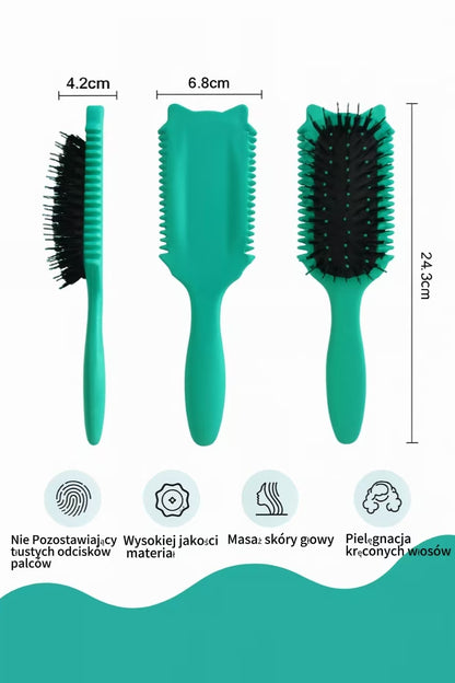 Udoskonalony grzebień do podkreślania loków – dla sprężystych i pozbawionych puszenia się włosów