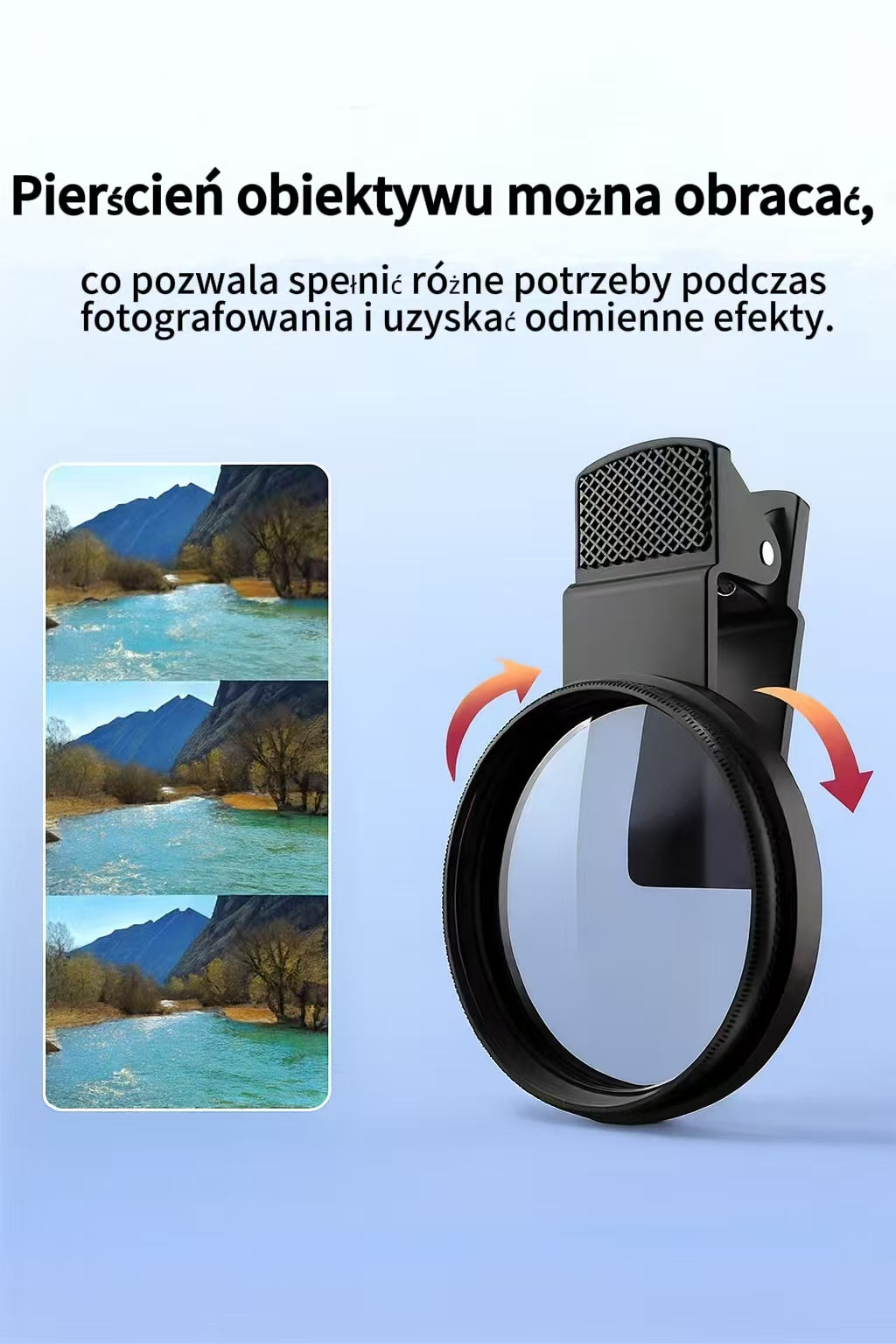Ultracienki obiektyw eliminujący refleksy – filtr HD do fotografii mobilnej