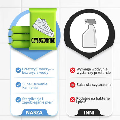 Chusteczki do szybkiego czyszczenia obuwia – 1 zestaw (3 sztuki)
