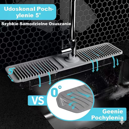 Składana mata ochronna na kran – utrzymuje blat suchy
