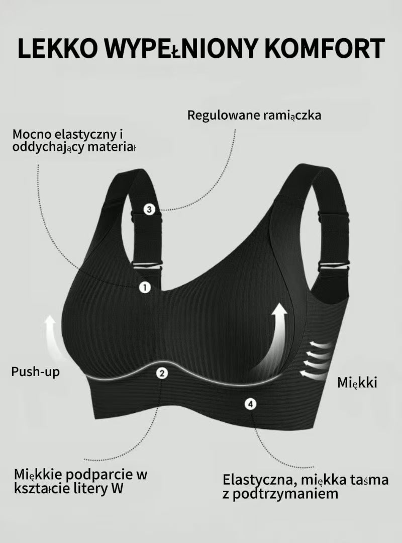 Push-up biustonosz bez fiszbin