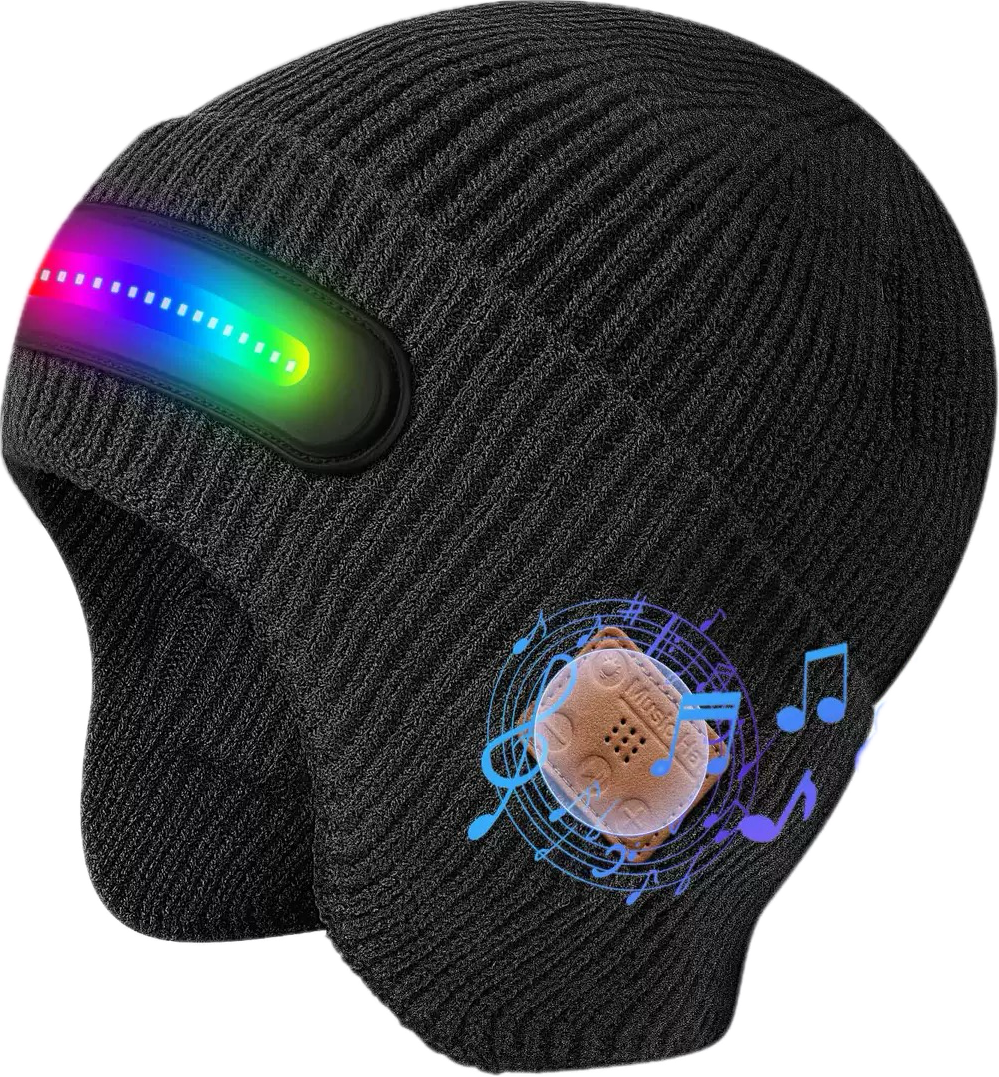 Inteligentna czapka — Bluetooth i oświetlenie LED