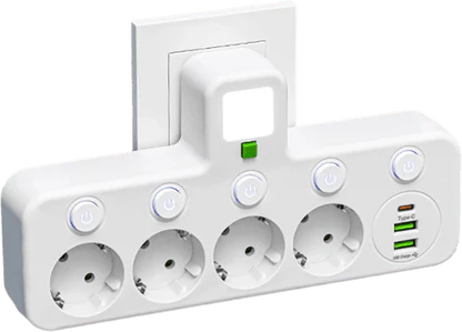 Wieloportowy adapter gniazda zasilania UE