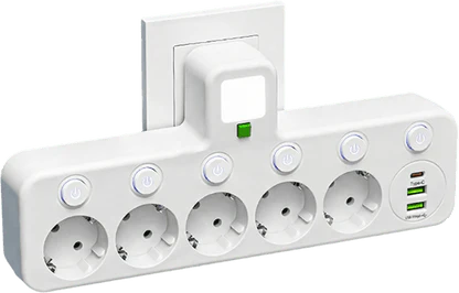 Wieloportowy adapter gniazda zasilania UE
