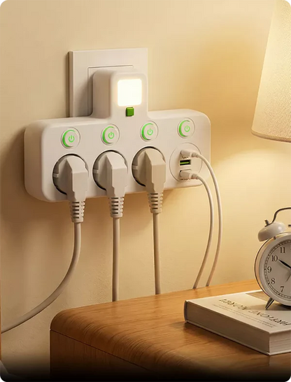 Wieloportowy adapter gniazda zasilania UE