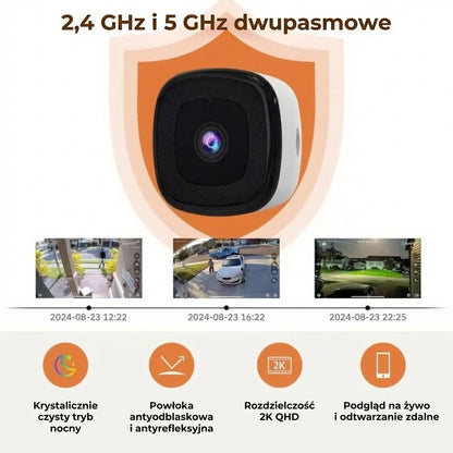 [Kamera bezpieczeństwa WiFi w jakości 2K Ultra HD]