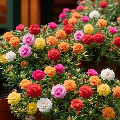 🌸Mieszanka nasion róży mchowej (1000 nasion) – 🌿Portulaka/Róża słoneczna