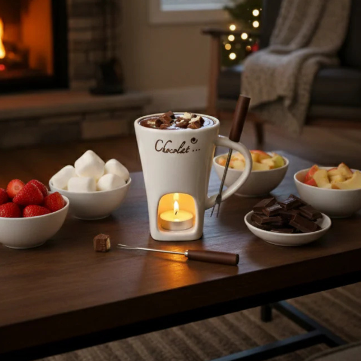 Kubek do fondue czekoladowego