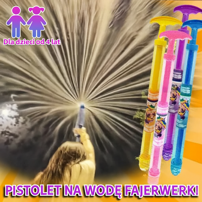 Wyrzutnia wodna w stylu fajerwerków