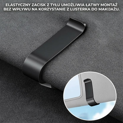 Luksusowy magnetyczny uchwyt na okulary do samochodu