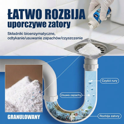Silny środek do udrażniania rur – płynny preparat do kuchni, prysznica i toalety (rozpuszcza włosy i tłuszcz)