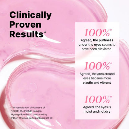 Peptydowe i kolagenowe płatki pod oczy na opuchliznę (60 sztuk)