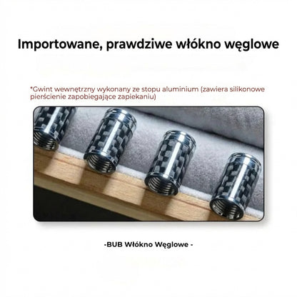 Luksusowy zestaw nakrętek na wentyle z włókna węglowego – Wygląd karbonowy – Uniwersalne do samochodów, motocykli i rowerów – Sportowa ochrona felg – [Zestaw 4 szt.]