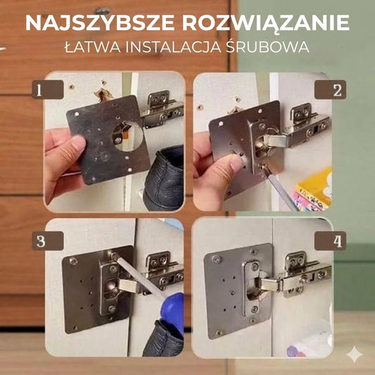 Profesjonalny zestaw do naprawy zawiasów meblowych