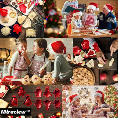 Zestaw [9] mini foremek do ciast na świąteczne wypieki