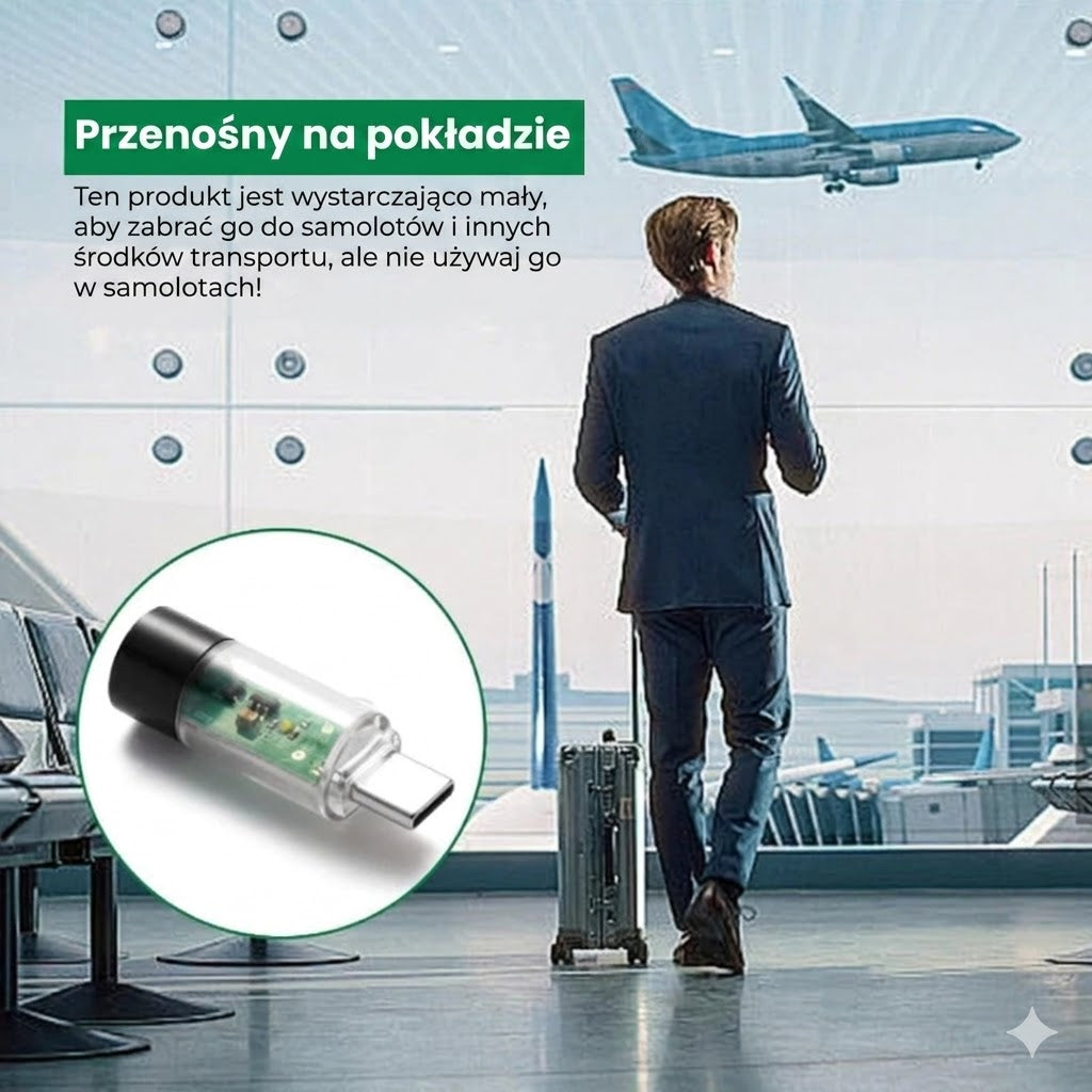 Mini zapalniczka plazmowa – ładowanie przez USB-C