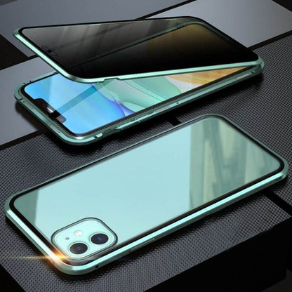 Magnetyczne etui prywatności do iPhone – Ochrona 360° – Szkło hartowane z filtrem prywatności – Dwustronna ochrona przeciwwstrząsowa
