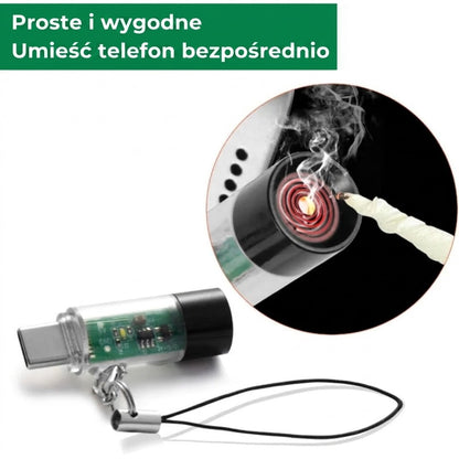 Mini zapalniczka plazmowa – ładowanie przez USB-C