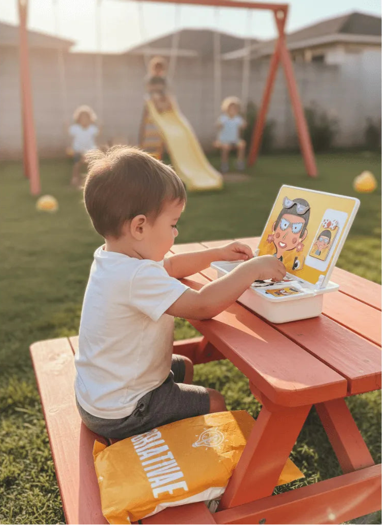 Drewniane magnetyczne puzzle: twórz kształty i wzory