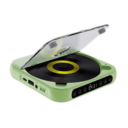 Przenośny odtwarzacz CD z Bluetooth – akumulatorowy Discman do samochodu i w podróż (Anti-Shock)