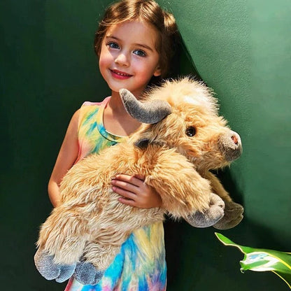 Urocza pluszowa krowa Highland