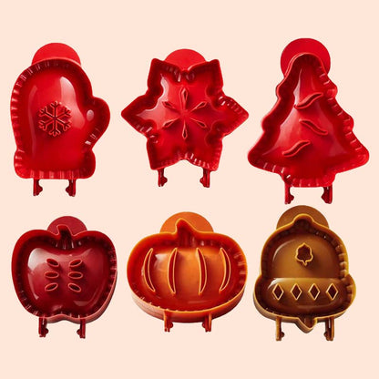 Zestaw [9] mini foremek do ciast na świąteczne wypieki