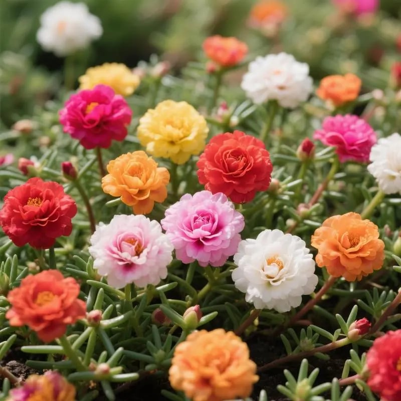 🌸Mieszanka nasion róży mchowej (1000 nasion) – 🌿Portulaka/Róża słoneczna