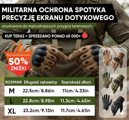 Taktyczne rękawice z pełnymi palcami – ochronne rękawice robocze do użytku na zewnątrz
