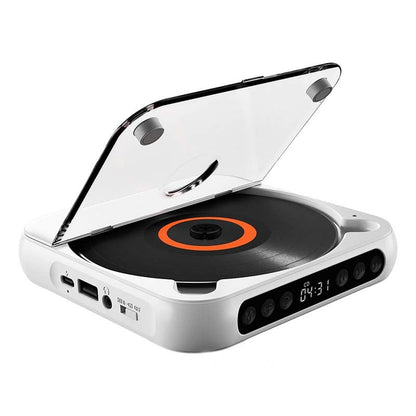 Przenośny odtwarzacz CD z Bluetooth – akumulatorowy Discman do samochodu i w podróż (Anti-Shock)