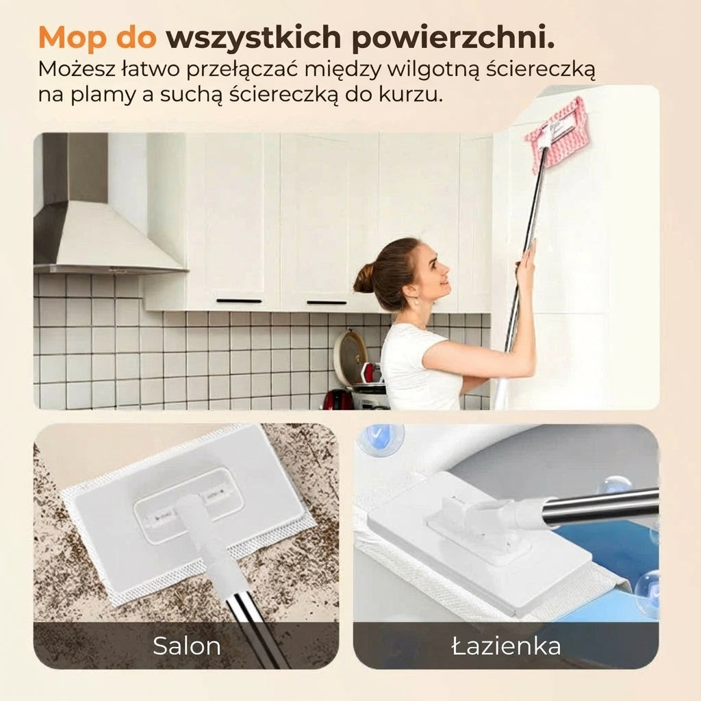 Zestaw mopa zaciskowego z mechanizmem dociskowym
