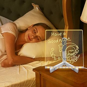 DoodleGlow™ magiczna tablica LED do rysowania – świecąca tablica dla dzieci (z markerami i szablonami)