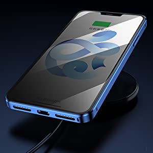 Magnetyczne etui prywatności do iPhone – Ochrona 360° – Szkło hartowane z filtrem prywatności – Dwustronna ochrona przeciwwstrząsowa