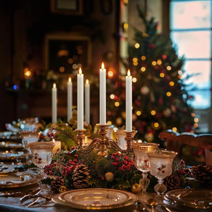 Nastrojowa, ładowalna świeca LED z pilotem i timerem