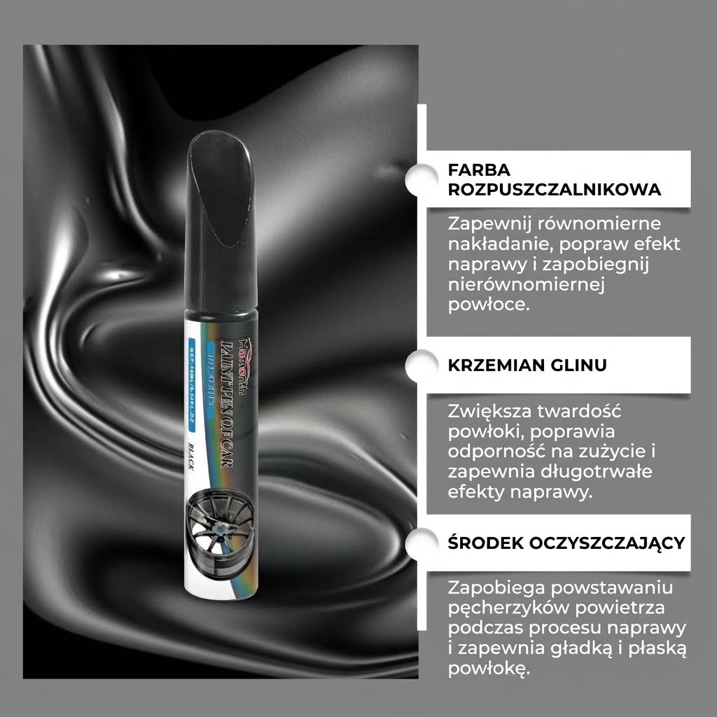 Pisak do naprawy rys na felgach samochodowych – zestaw 3 sztuk